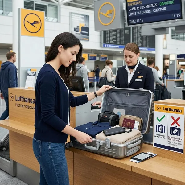 lufthansa powerbanks handgepäck